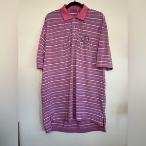 Peter Millar Summer Comfort Polo Shirt U.S. Open Pinehurst 2014 Size Large‎